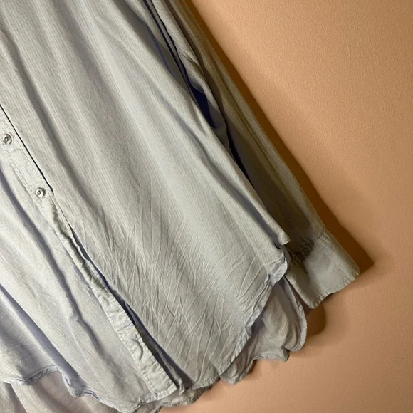 Express Blue Top Size X-Small - Picture 3 of 5